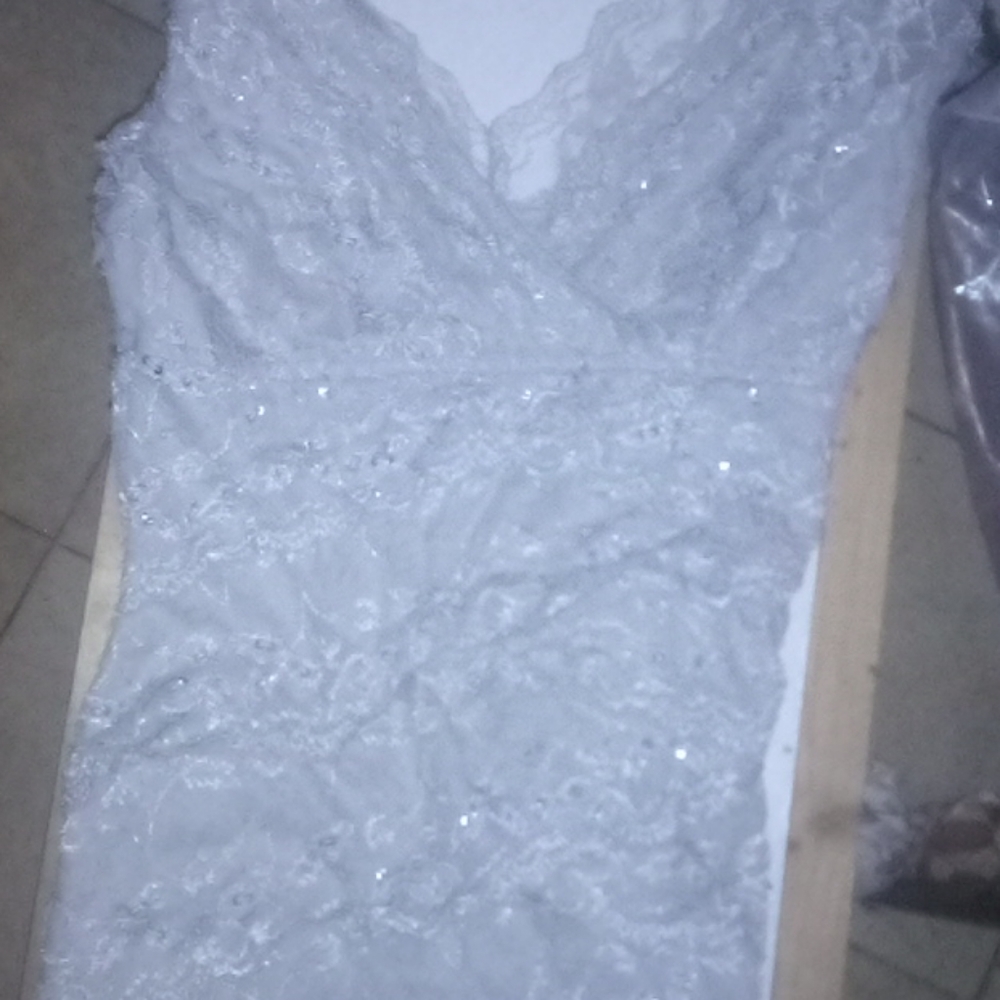 Gauzy, layered laced gatsby style dress